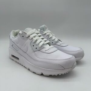 Nike Air Max 90 LTR White CD6864-100 Kids Size 7Y New
